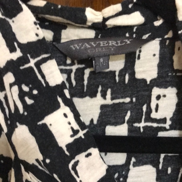 Waverly Grey Tie Neck Blouse - Picture 3 of 6